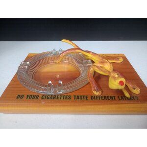 Vintage 1960s era Kitsch Dog Ashtray Funny/gag 5.5" X 7.5" Souvenir